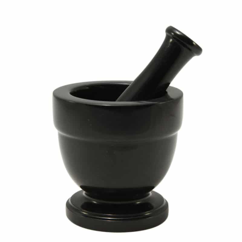Designs by Marble Crafters Asclepius Marble Mortar and Pestle Set