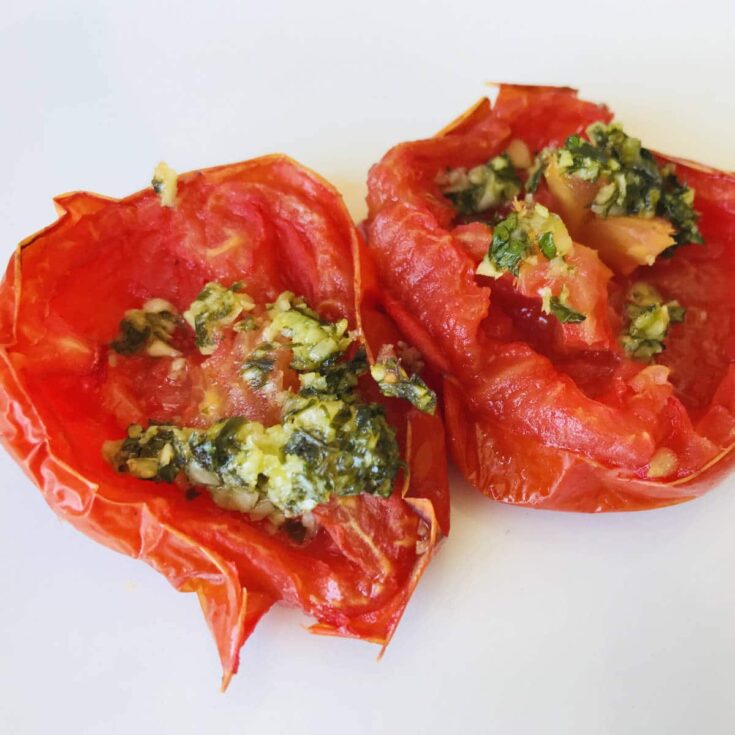 Roasted tomatoes with garlic and parsley 1