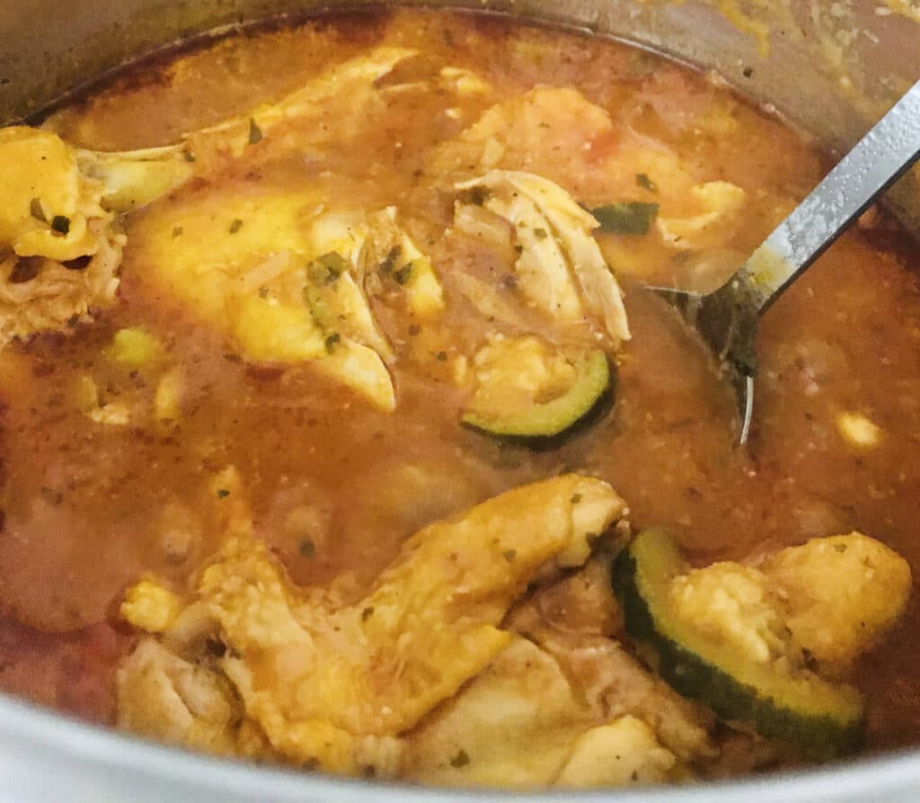 Chicken and zucchini in the instant pot