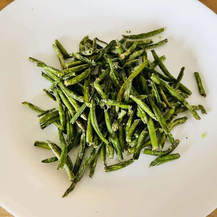 Air Fryer Green beans with garlic and paprika 1