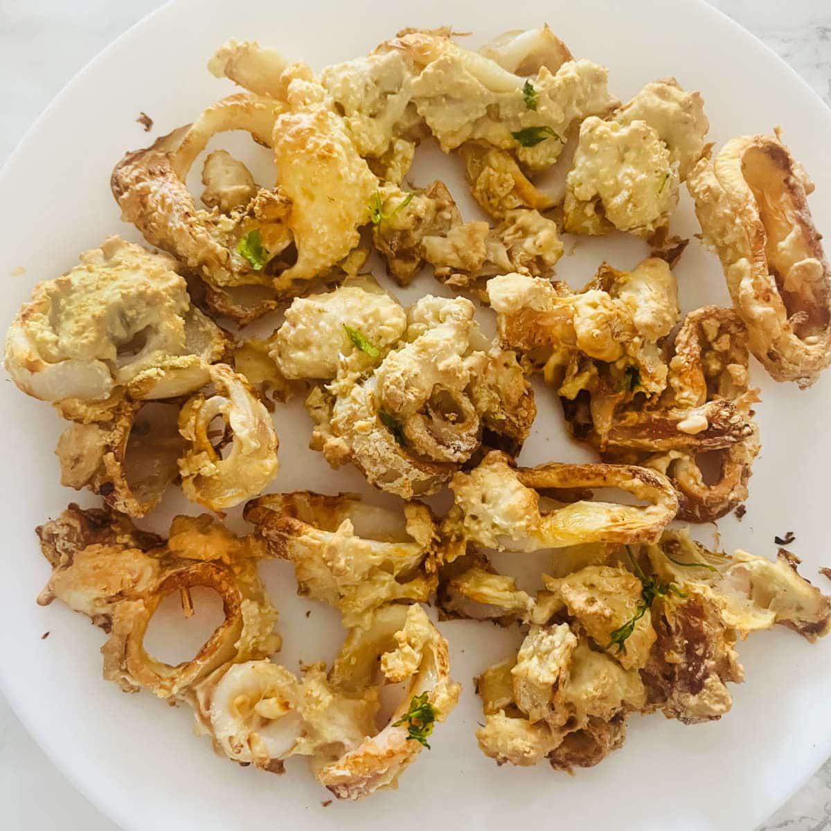 air fryer parmesan calamari