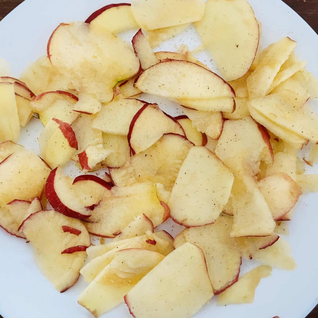 Apple chips before air frying