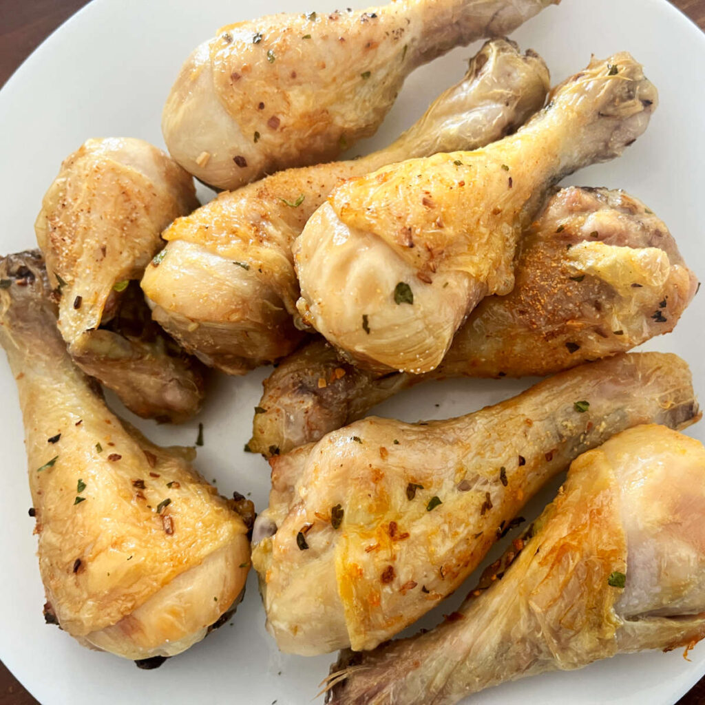 Air fryer garlic chicken drumsticks