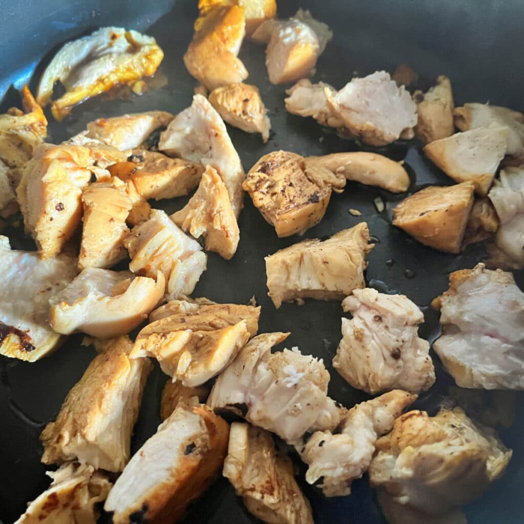 Chicken cooked