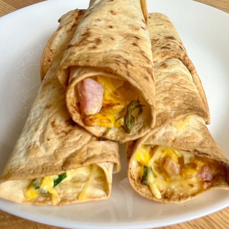 Bacon, egg and cheese taquitos 2