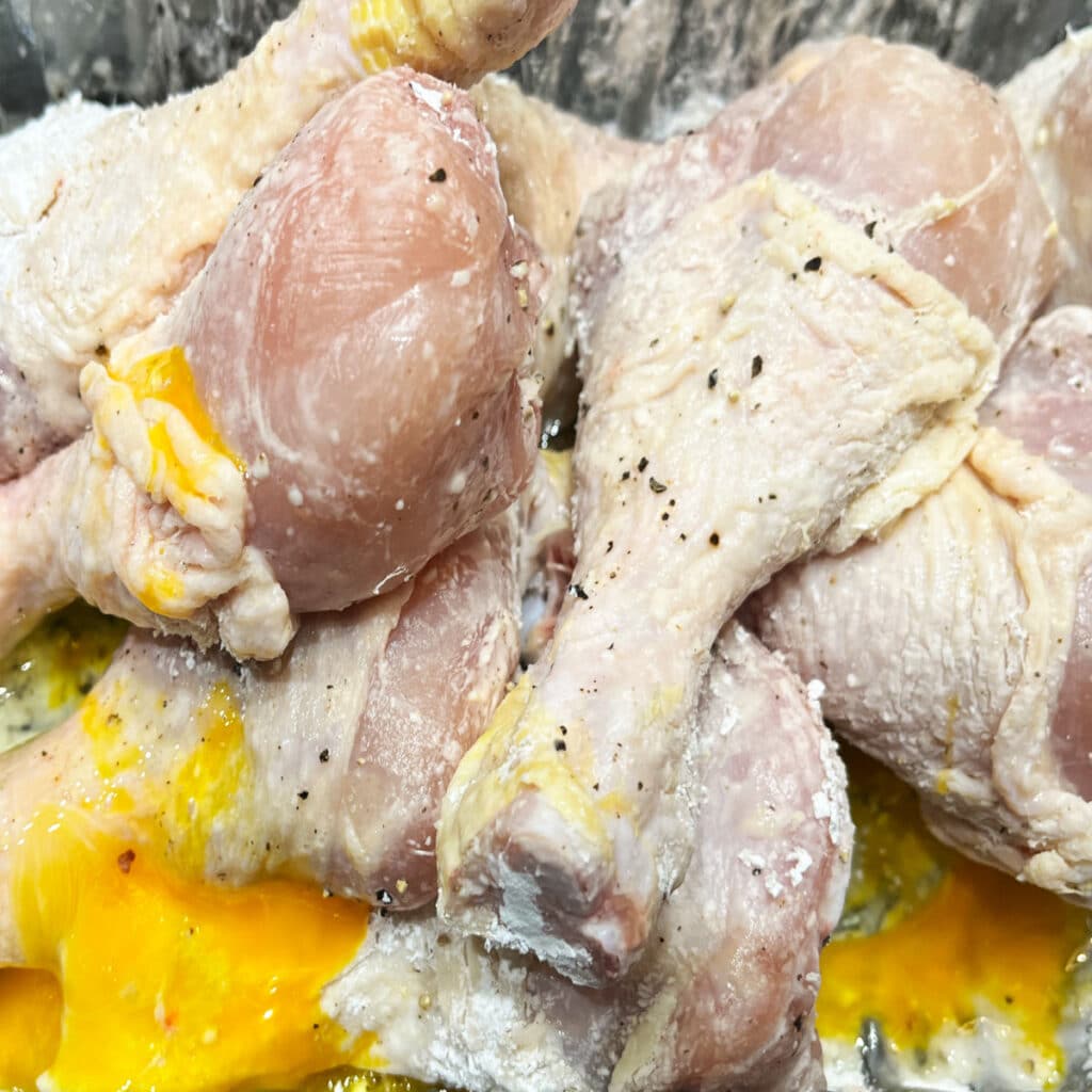 Air fryer breaded drumsticks 13 Air fryer breaded drumsticks 2