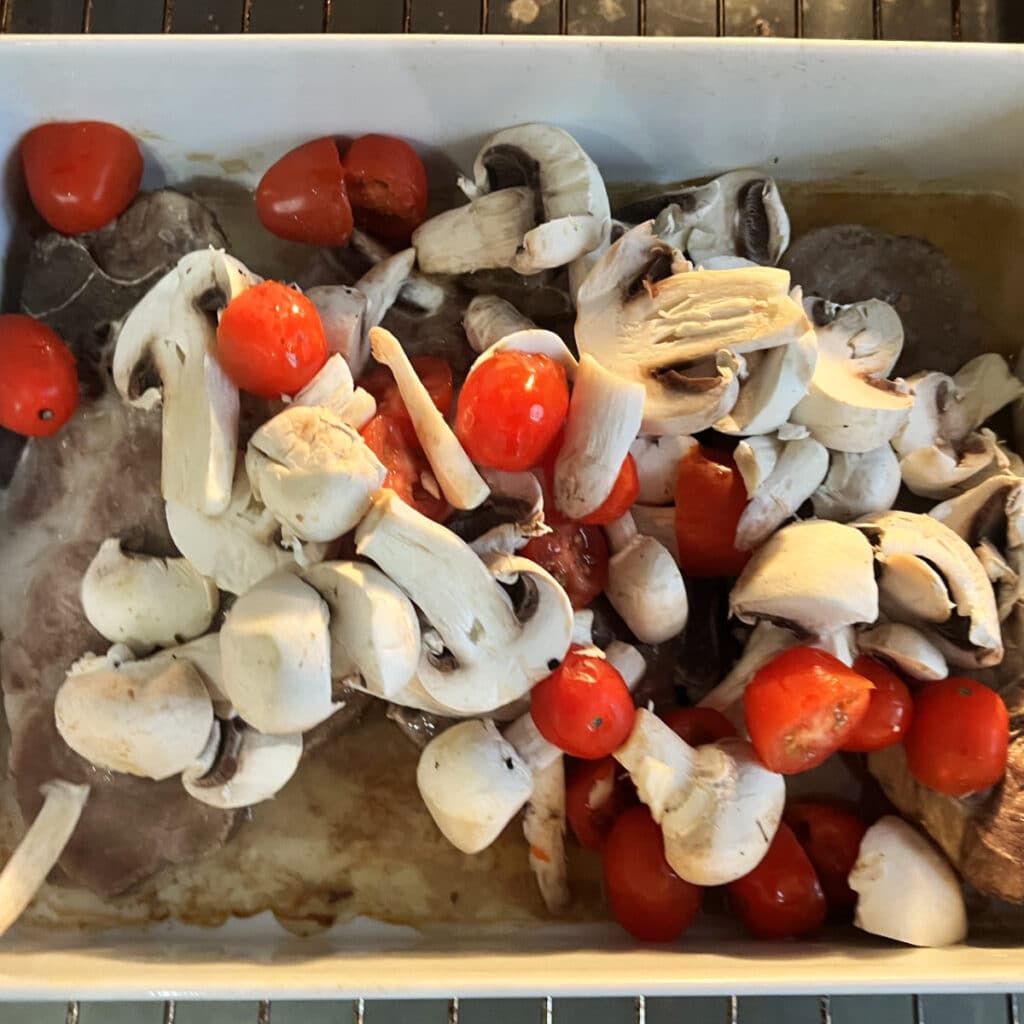 Pork chops with cheese, caprese-style 13 Pork chops with cheese, caprese-style 2